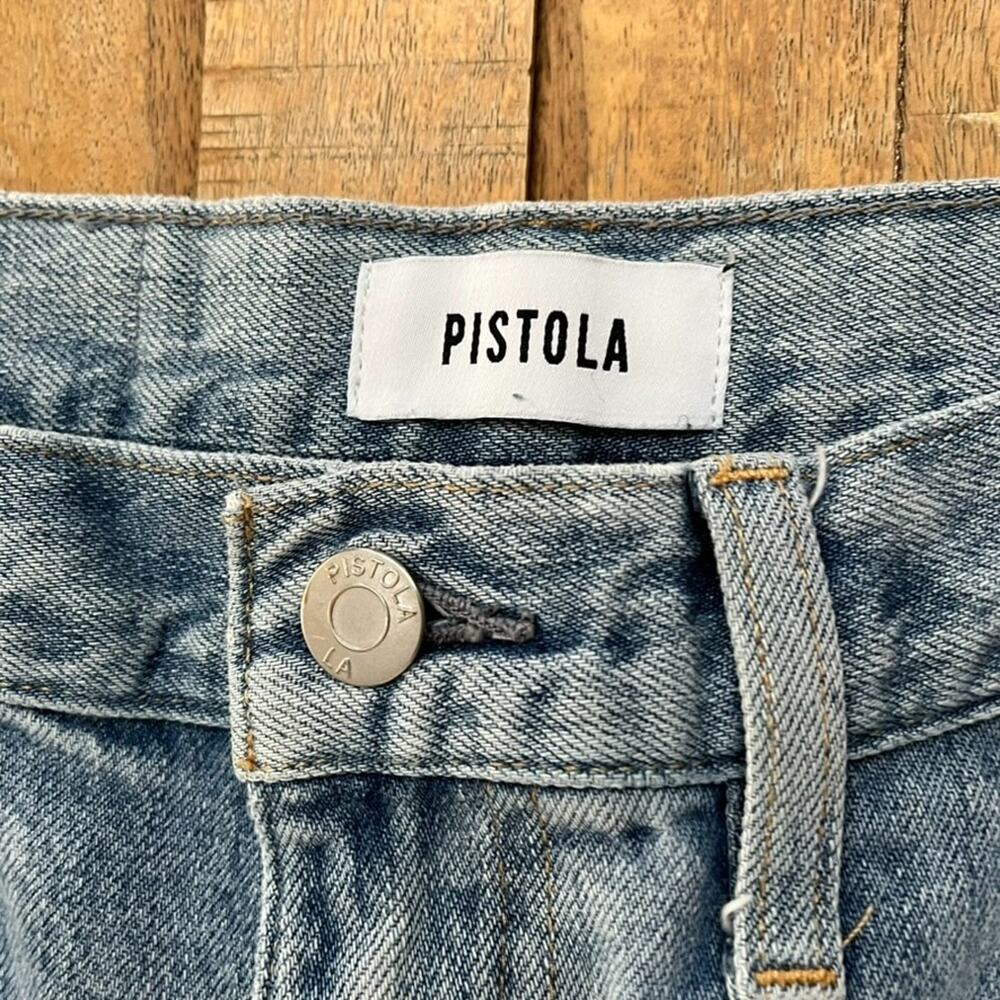 Pistola Jeans High Rise Wide Leg Medium Wash Women's Size 26 - Picture 5 of 16